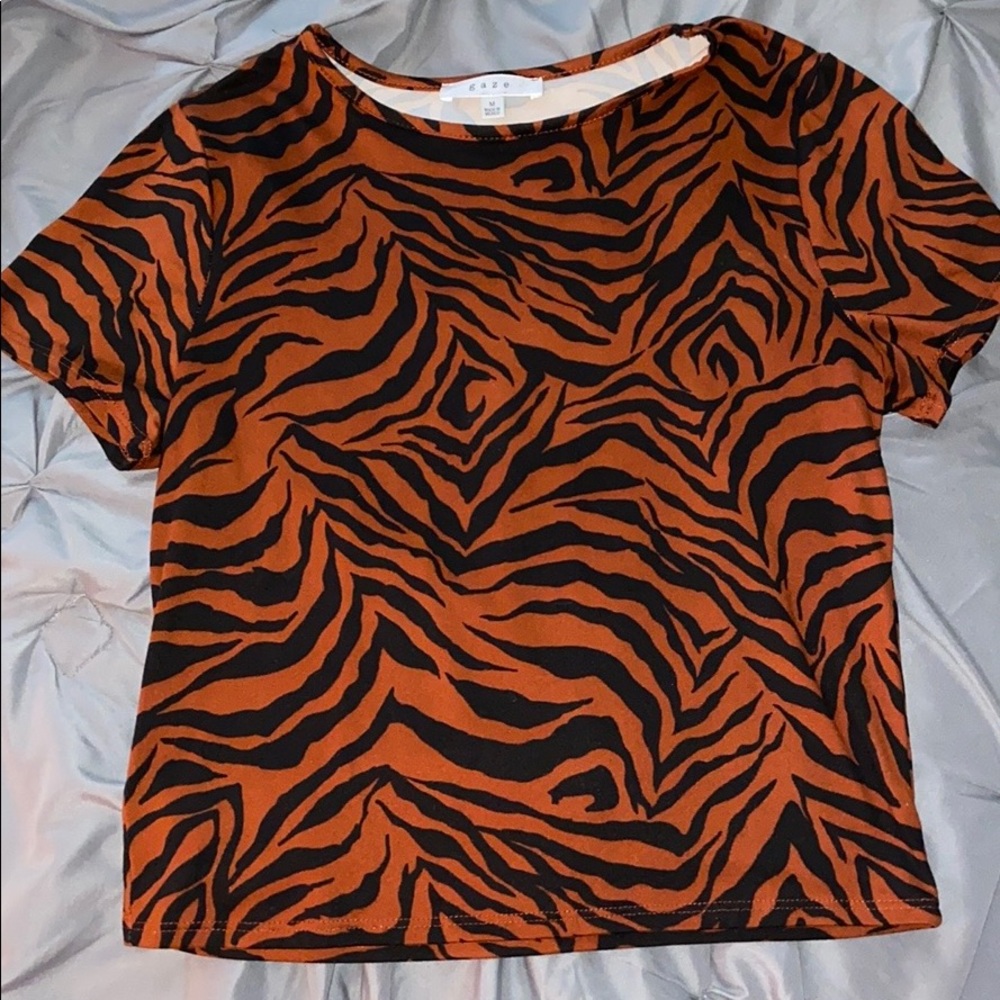 Zebra Crop Top